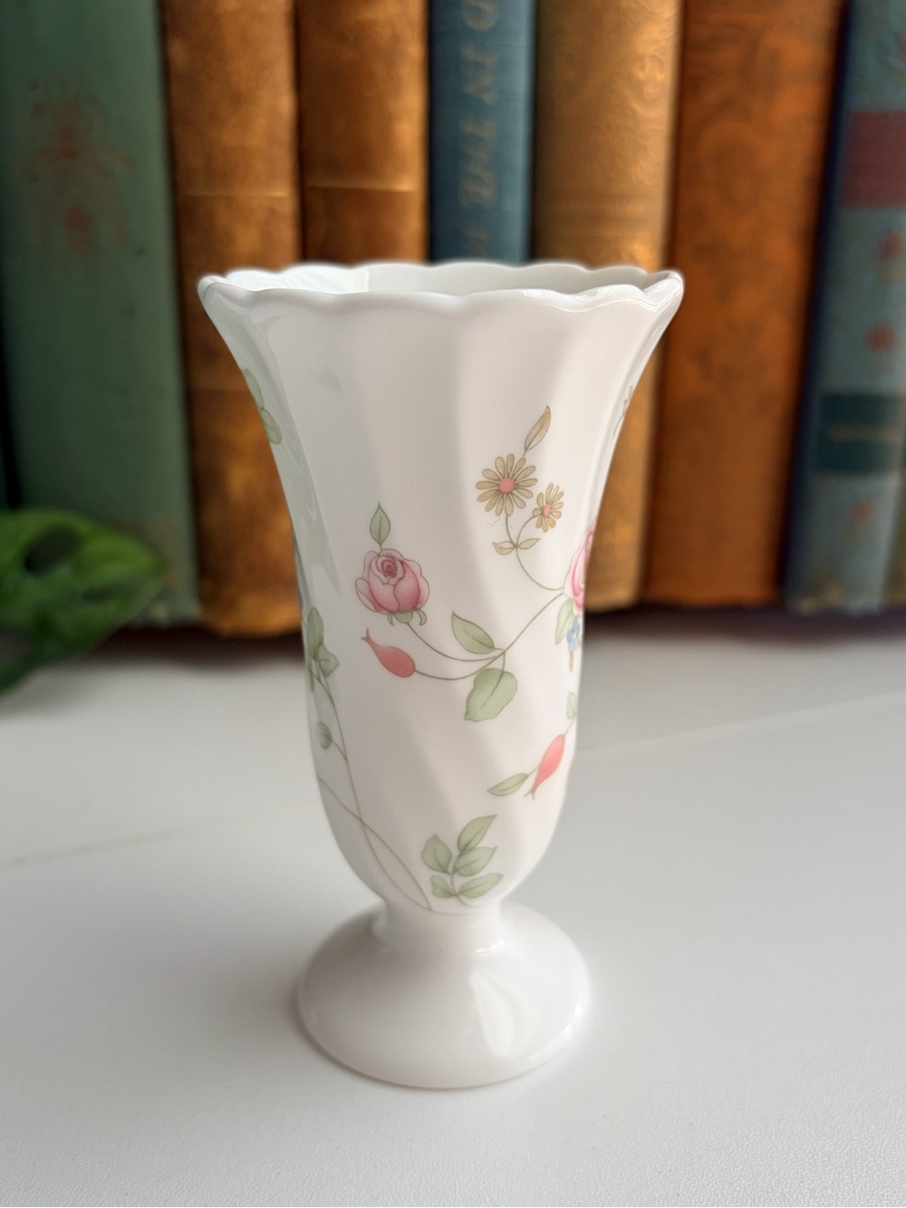 Vintage Wedgwood China “Rosehip” Bud Vase